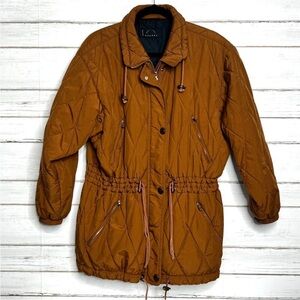 Vintage Bogner Quilted Jacket Burnt Orange